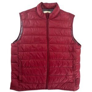 Sonoma Puffer Jacket Size XL Red No Sleeve